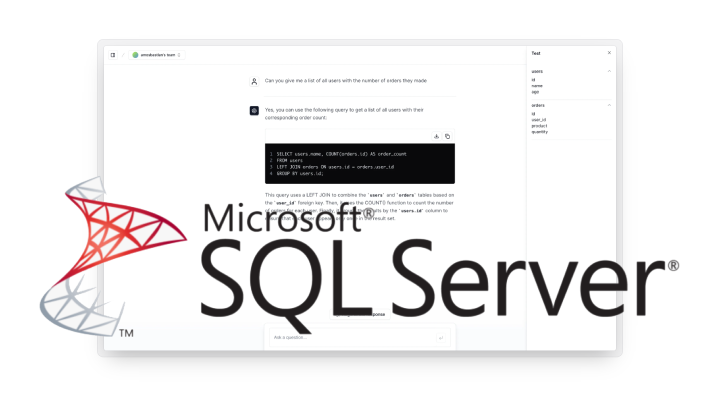Effortless TransactSQL Query Generation with AI